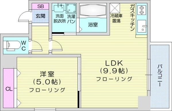 中島公園駅 徒歩19分 2階の物件間取画像